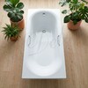 Ванна из искусственного камня Delice Dolce 170x70 глянцевая с ручками хром DLR330058R-G