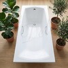 Ванна из искусственного камня Delice Veneto 180x75 глянцевая с ручками хром DLR330062R-G