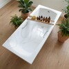 Ванна из искусственного камня Delice Veneto 180x75 глянцевая с ручками хром DLR330062R-G
