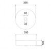 Раковина Abber Glas AK2301 39x39