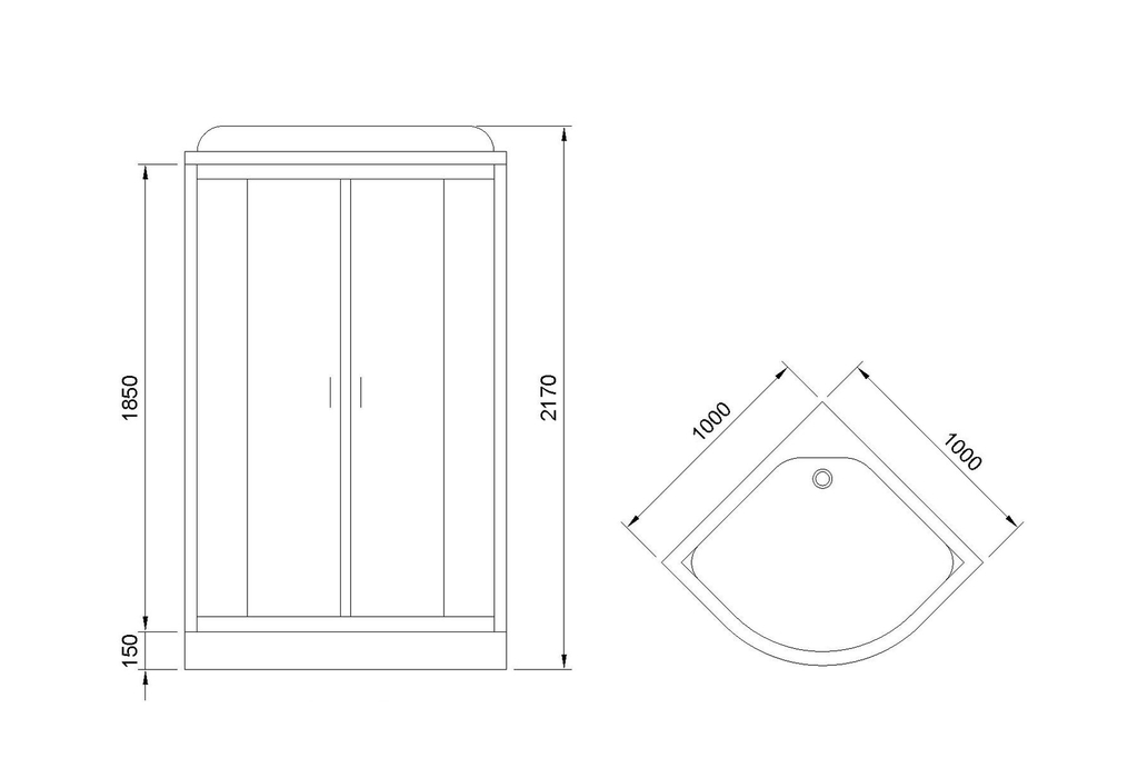 Душевая кабина Royal Bath RB100HK4-MM 100x100