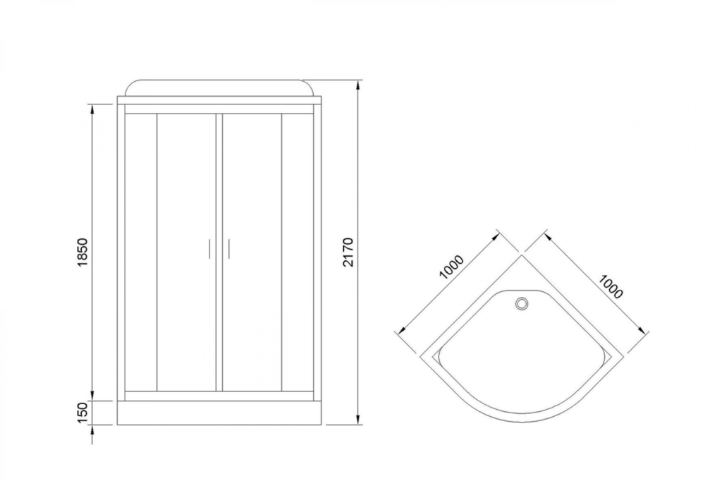 Душевая кабина Royal Bath RB100HK6-WC 100x100