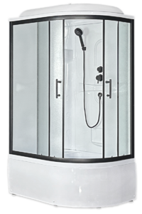 Душевая кабина Royal Bath Practic RB8120BK1-M-L-BL 120x80