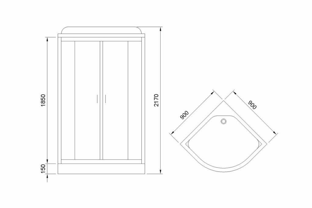 Душевая кабина Royal Bath RB90HK4-MM 90x90