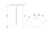 Душевая кабина Royal Bath RB90HK6-GT-BL 90x90