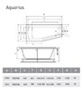 Акриловая ванна Relisan Aquarius L 170x70/50