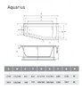 Акриловая ванна Relisan Aquarius R 160x70/50