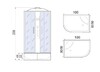 Душевая кабина River Dunay XL 100/80/44 MT R 100x80