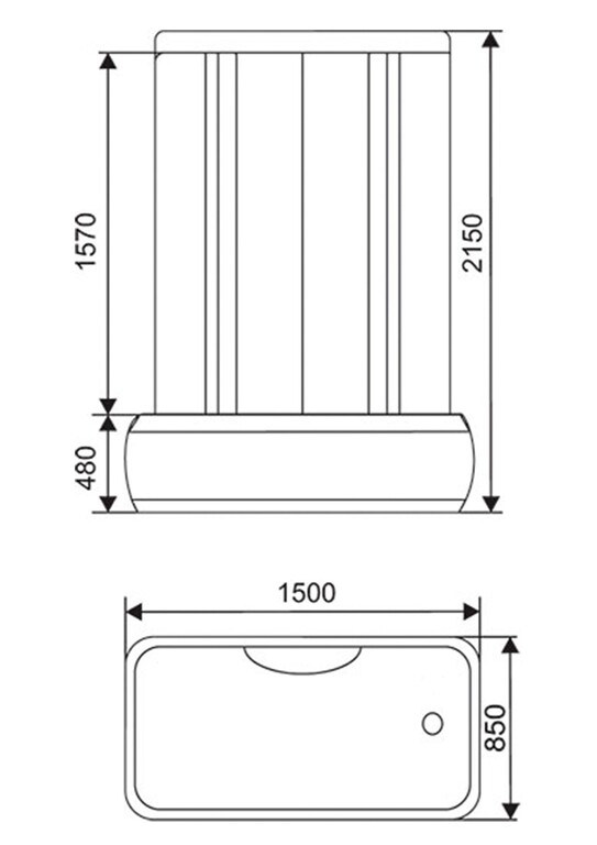 Душевая кабина Arcus S-25 150x85