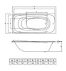 Акриловая ванна C-Bath Saturn 170x75