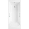 Ванна из искусственного камня Delice Scandi 170x70 глянцевая с ручками хром DLR330025R-G