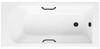 Ванна из искусственного камня Delice Scandi 170x80 глянцевая с черными ручками DLR330027RB-G