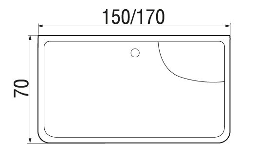 Душевая кабина River Sena 150/70/50 МТ 150x70