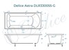 Ванна из искусственного камня Delice Astra 170x70 глянцевая DLR330055-G