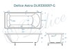 Ванна из искусственного камня Delice Astra 180x80 глянцевая DLR330057-G