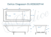 Ванна из искусственного камня Delice Diapason 170x80 матовая DLR330007-M
