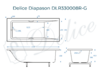 Ванна из искусственного камня Delice Diapason 180x70 глянцевая с ручками хром DLR330008R-G