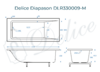 Ванна из искусственного камня Delice Diapason 180x80 матовая DLR330009-M