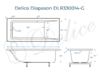 Ванна из искусственного камня Delice Diapason 150x75 глянцевая DLR330014-G
