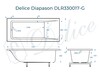 Ванна из искусственного камня Delice Diapason 165x70 глянцевая DLR330017-G