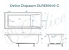Ванна из искусственного камня Delice Diapason 190x90 глянцевая DLR330040-G