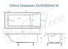 Ванна из искусственного камня Delice Diapason 190x90 матовая DLR330040-M