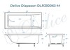 Ванна из искусственного камня Delice Diapason 175x70 матовая DLR330063-M