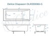 Ванна из искусственного камня Delice Diapason 180x75 глянцевая DLR330065-G