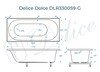 Ванна из искусственного камня Delice Dolce 170x75 глянцевая DLR330059-G