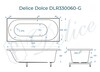 Ванна из искусственного камня Delice Dolce 170x80 глянцевая DLR330060-G