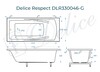 Ванна из искусственного камня Delice Respect 170x80 глянцевая DLR330046-G