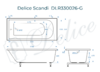 Ванна из искусственного камня Delice Scandi 170x75 глянцевая DLR330026-G