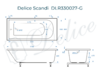 Ванна из искусственного камня Delice Scandi 170x80 глянцевая DLR330027-G