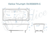 Ванна из искусственного камня Delice Triumph 170x75 глянцевая DLR330011-G