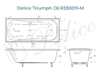 Ванна из искусственного камня Delice Triumph 170x75 матовая DLR330011-M