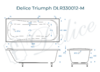 Ванна из искусственного камня Delice Triumph 180x80 матовая DLR330012-M