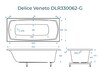 Ванна из искусственного камня Delice Veneto 180x75 глянцевая DLR330062-G
