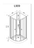 Душевая кабина AvaCan L909 N GM 90x90