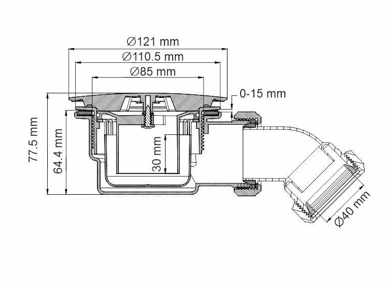 Душевой поддон WasserKRAFT Salm 27T03 90x90