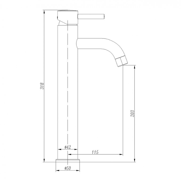 Смеситель для раковины Abber Wasser Kreis AF8111B