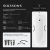 Чугунная ванна Vinsent Veron Soissons 170x70x42 с черными матовыми ручками