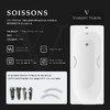Чугунная ванна Vinsent Veron Soissons 170x70x42 с ручками цвет никель