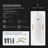 Чугунная ванна Vinsent Veron Soissons 170x70x42 с золотыми ручками и а/п