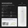 Чугунная ванна Vinsent Veron Soissons 170x70x42 с ручками матовое золото