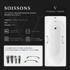 Чугунная ванна Vinsent Veron Soissons 170x70x42 с бронзовыми ручками