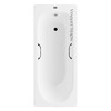 Чугунная ванна Vinsent Veron Soissons 170x70x42 с черными матовыми ручками