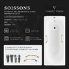 Чугунная ванна Vinsent Veron Soissons 170x70x42 с золотыми ручками и а/п