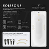 Чугунная ванна Vinsent Veron Soissons 170x70x42 с ручками матовое золото и а/п