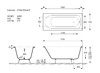 Чугунная ванна Vinsent Veron Soissons 170x70x42