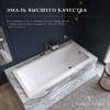 Чугунная ванна Vinsent Veron Square 170x75x45 с ручками оружейная сталь